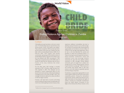 Policy Brief: Ending violence against children in Zambia