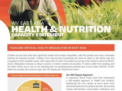 East Asia Health & Nutrition Capacity Statement
