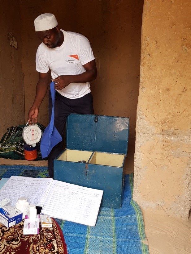 Moussa showcasing the contents in his tool box Moussa showcasing the contents in his tool box