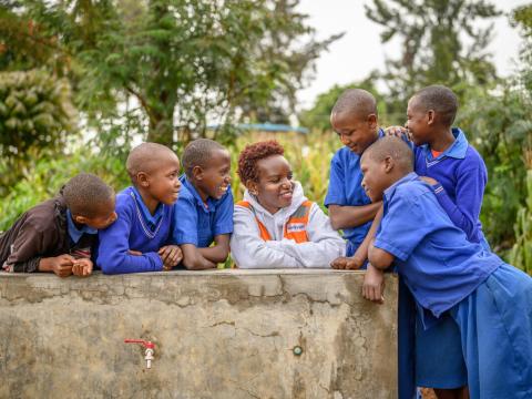 World Vision staff in Rwanda