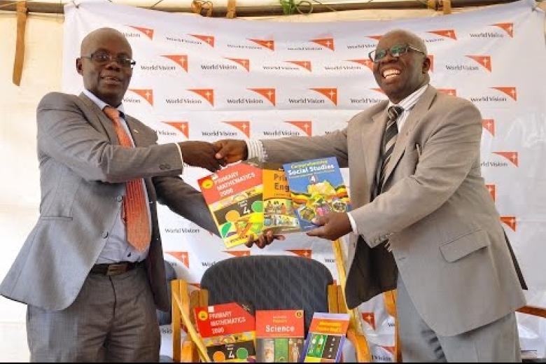 World Vision Uganda donates Shs 1.2bn worth of scholastic materials