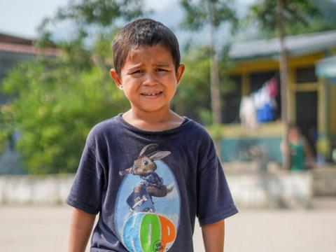 Omar, displaced childn in Honduras