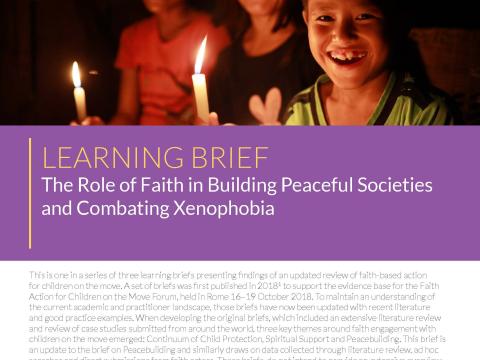 2022 Learning Brief: The Role of Faith in Building Peaceful Societies and Combatting Xenophobia