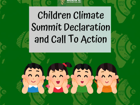 Children Climate Summit Declaration Cover