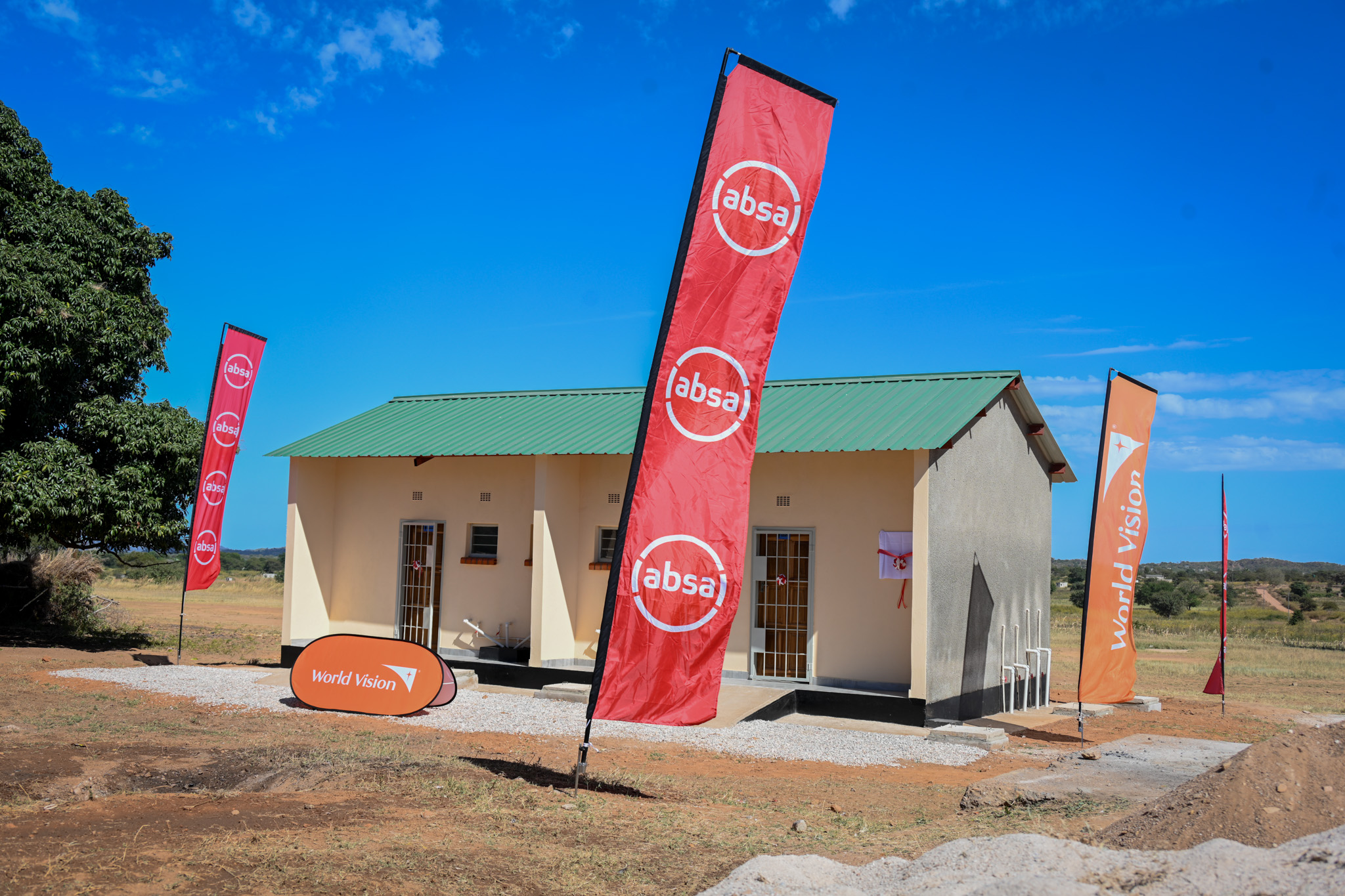 World Vision Zambia and Absa Zambia Bank, handover a sanitation ...