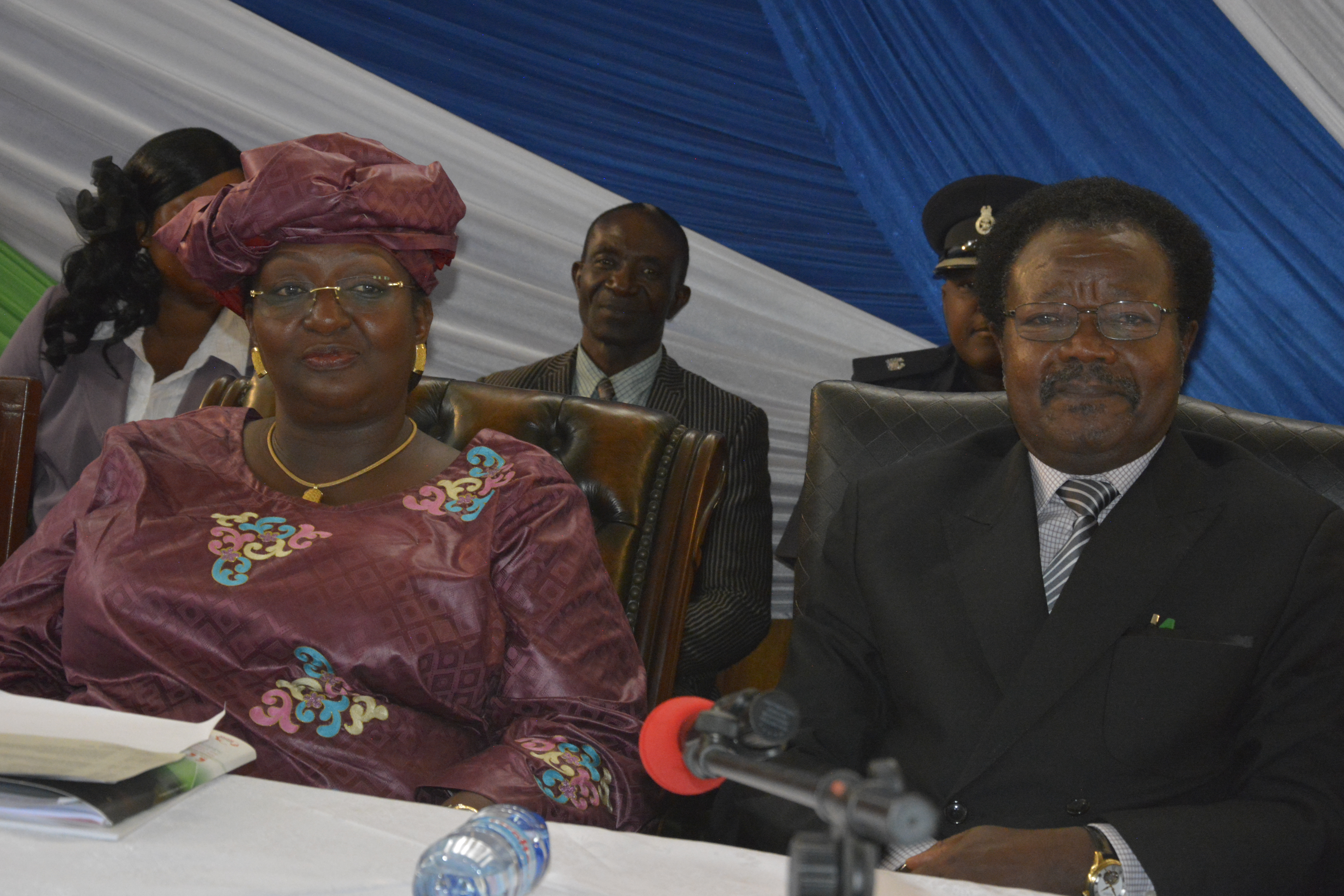 Vice President Foh and First Lady of Sia Nyama Koroma of the Republic of Sierra Leone during the Launch