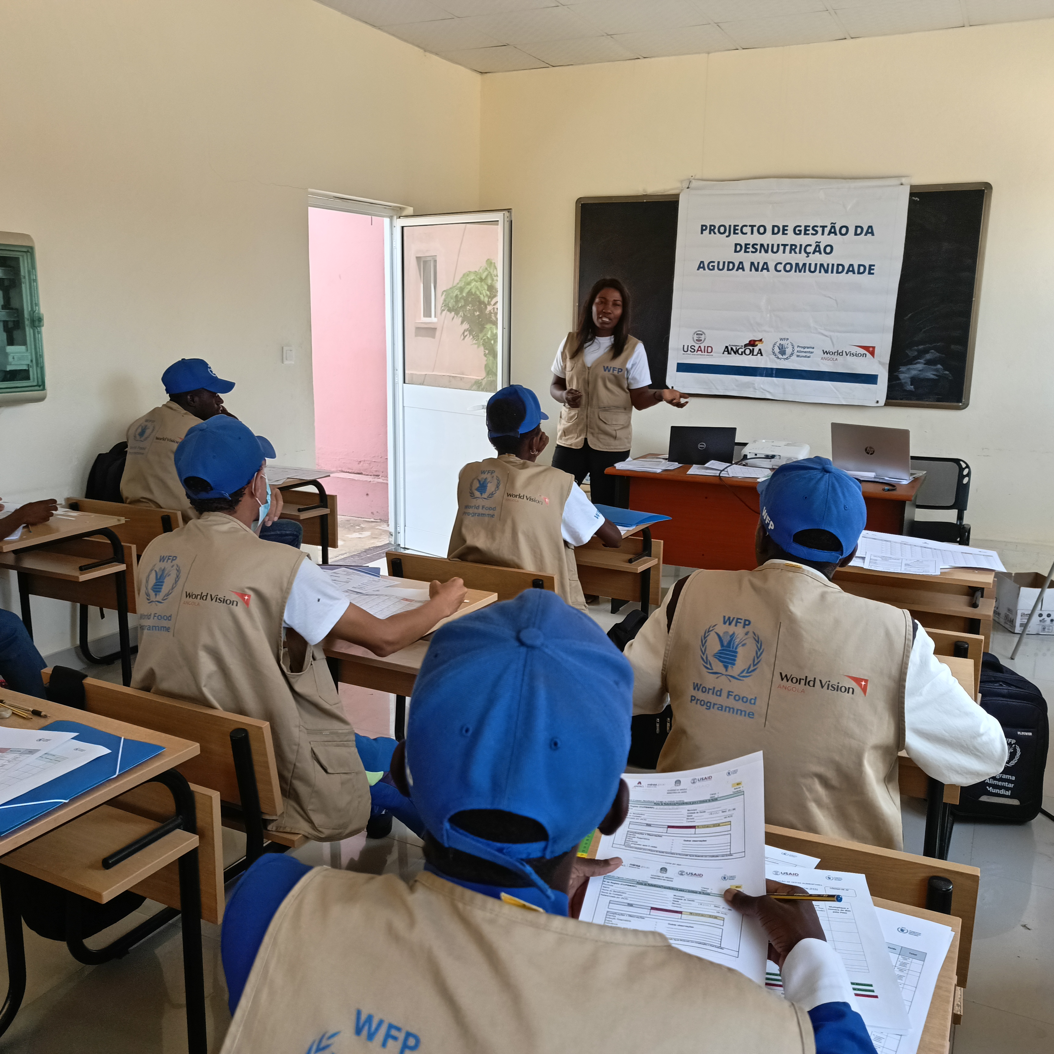 Health Agents were trained to screen for malnutrition cases in the communities.