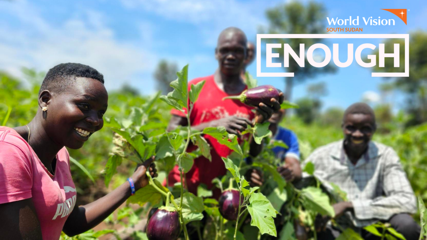 Community vegetable garden in Yambio