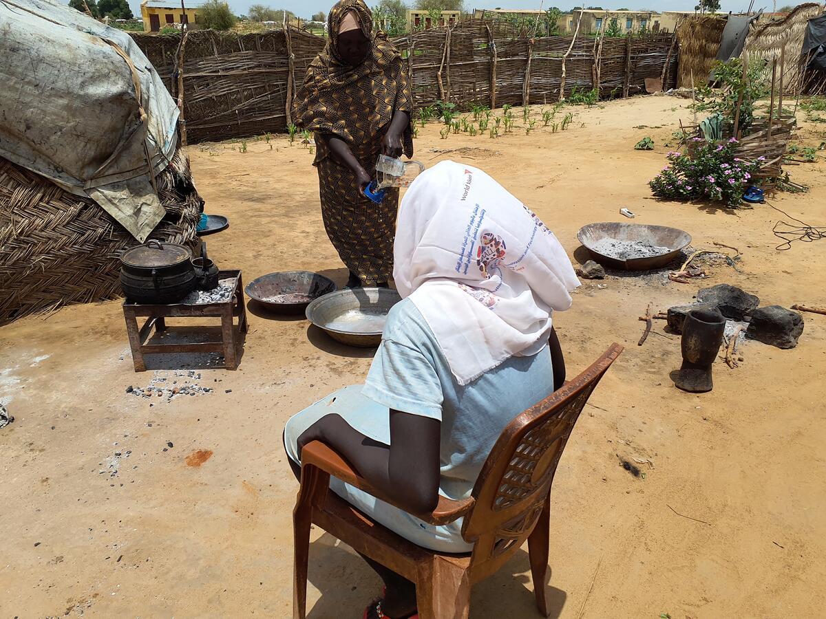 *Mary at a refugee’s camp located in Sudan’s East Darfur state