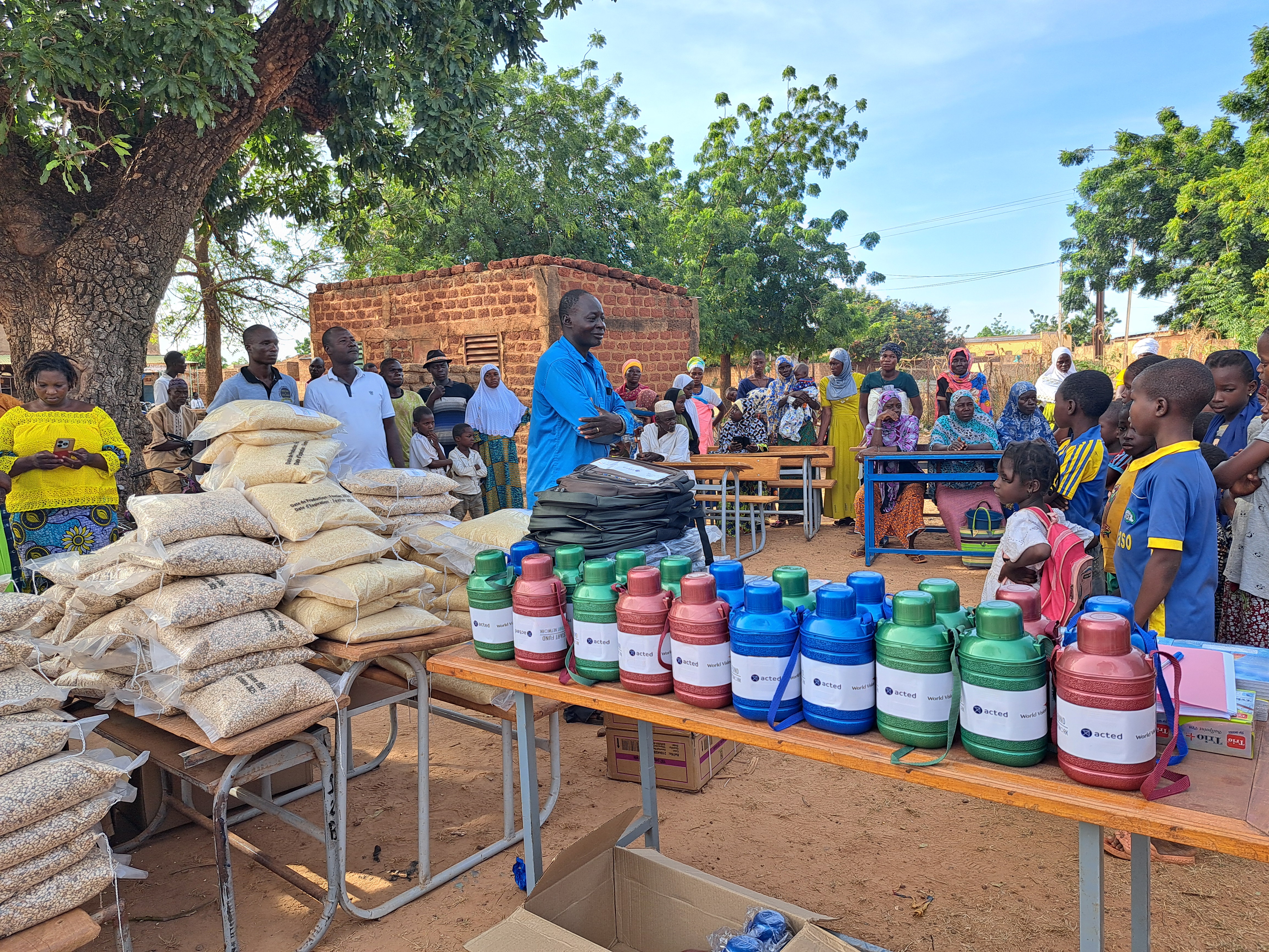 Food and school kits distribution