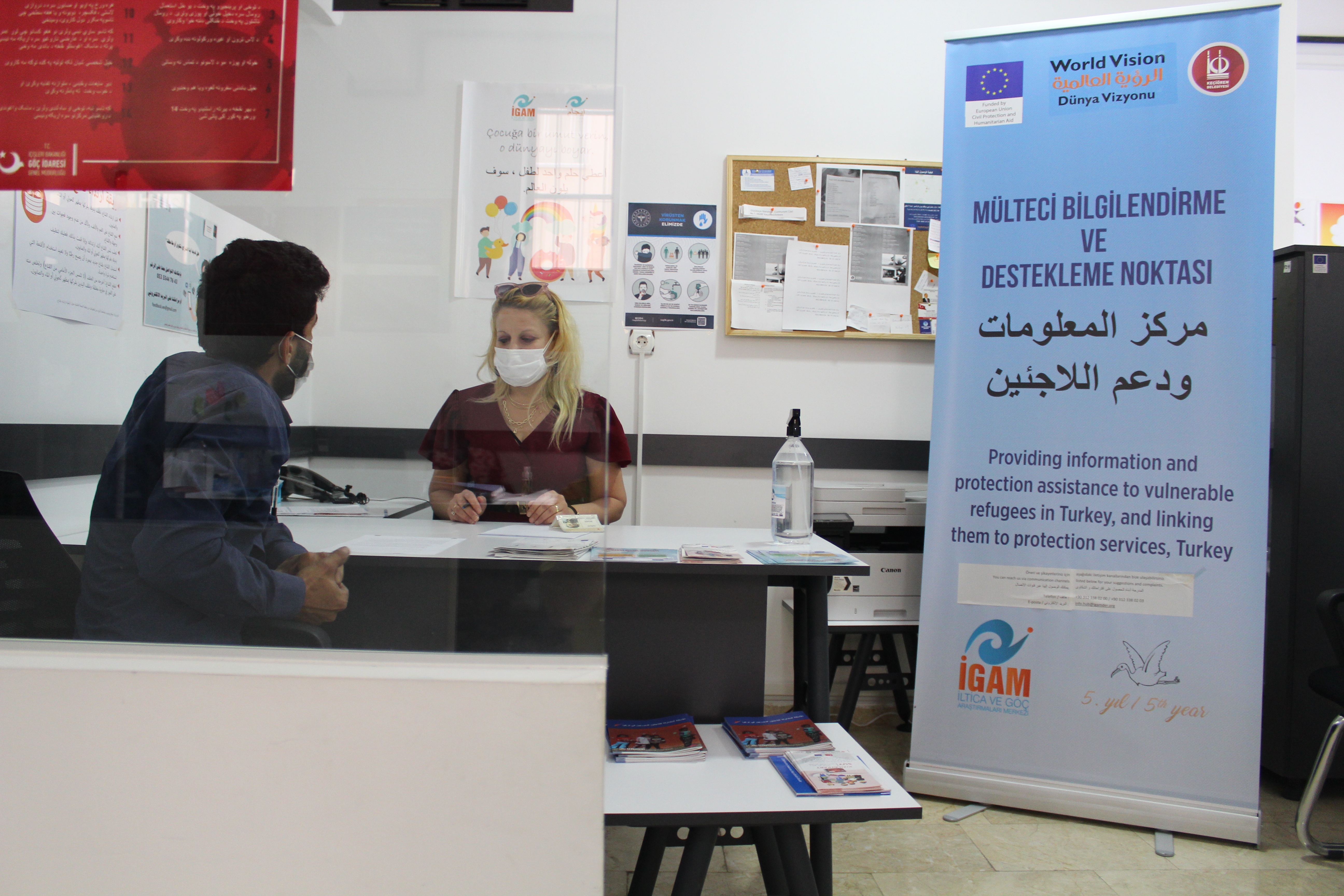 Talal*, a father of three, visited IGAM’s InfoHub to ask how he could obtain a driver’s license.