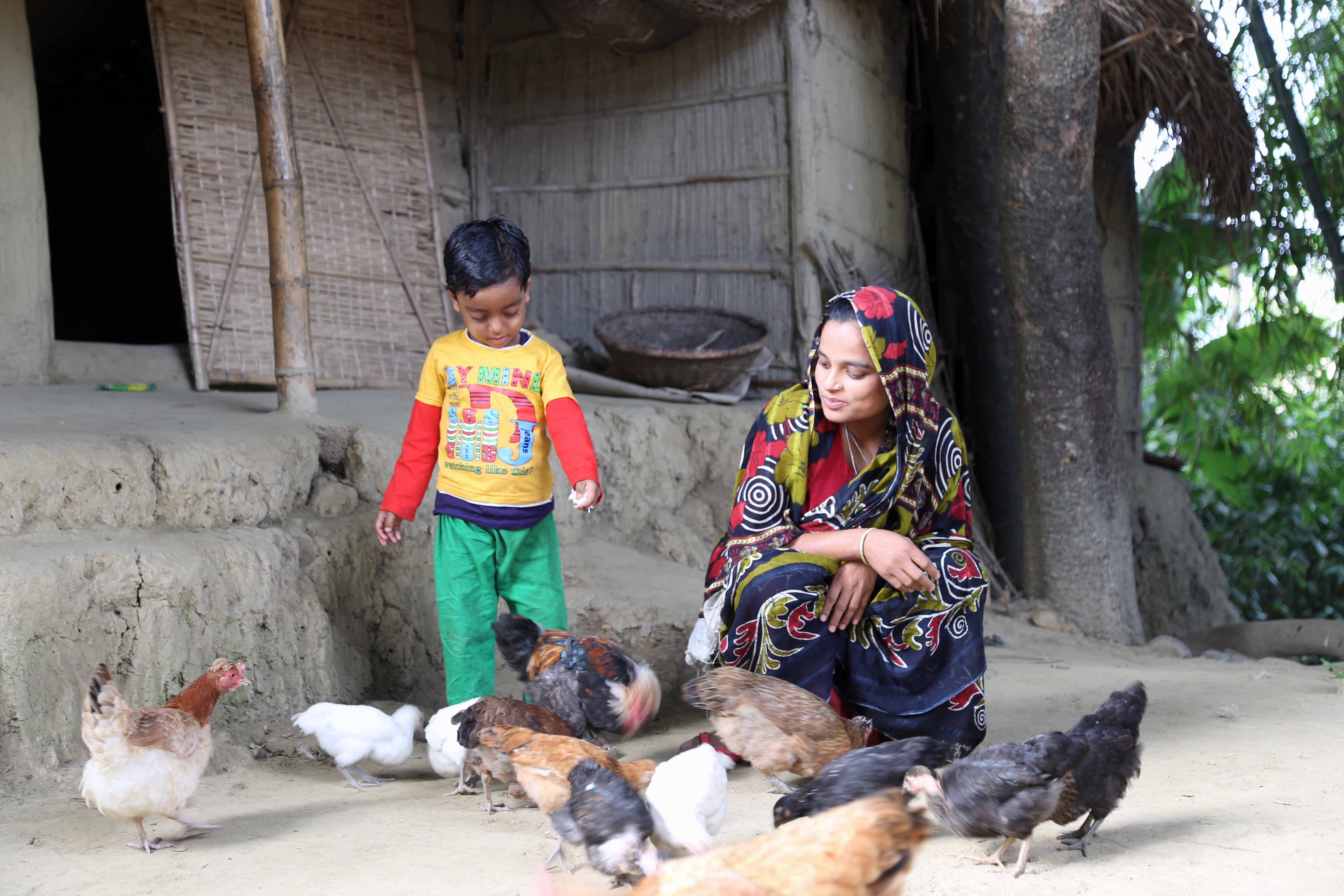 Aleya Begum, 28, a resident of Ghoramara haore