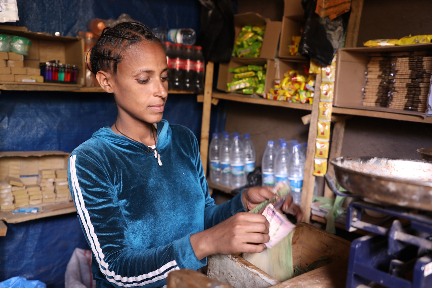 Marshet at her shop