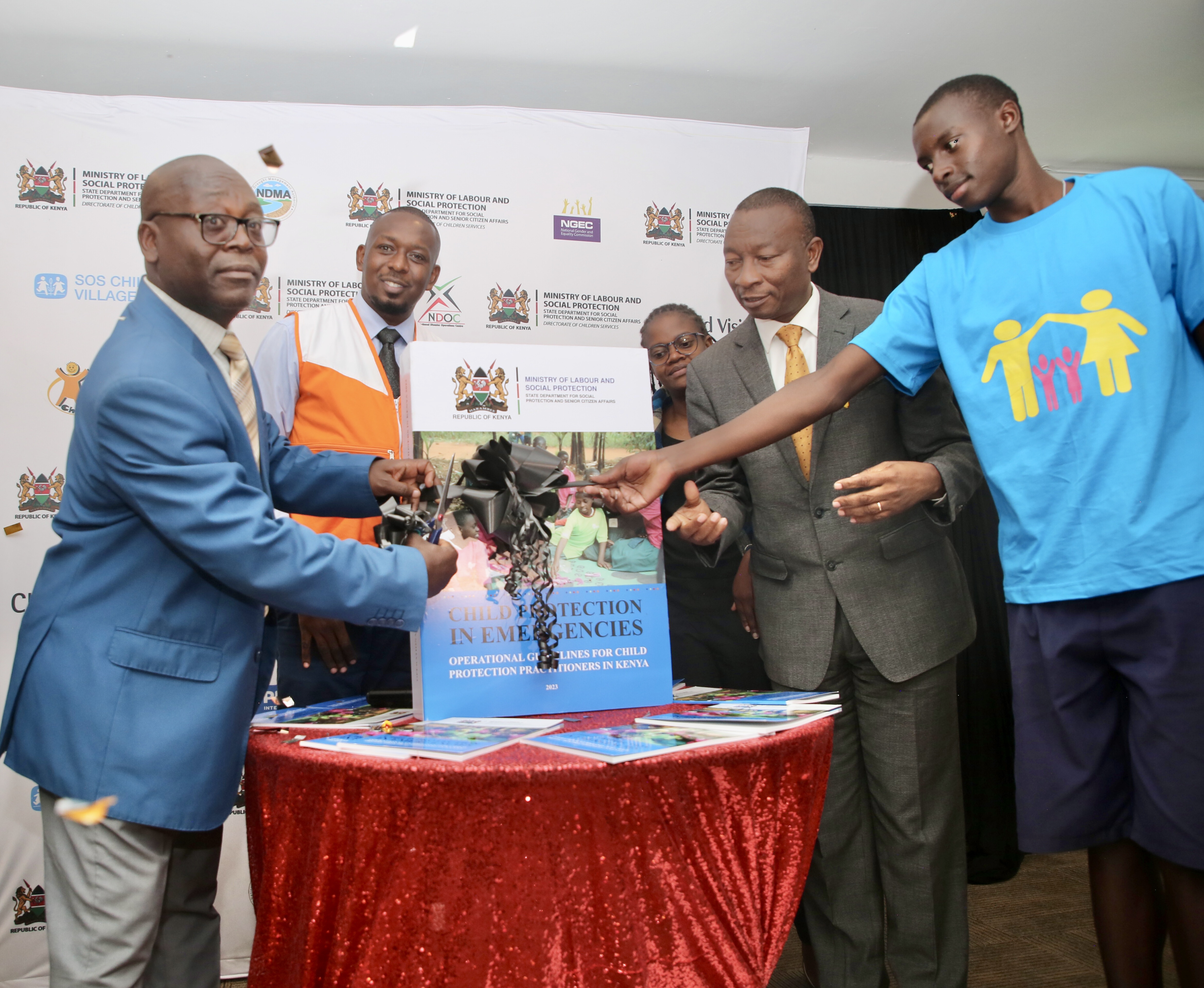 World Vision Kenya joins government and other agencies to launch the inaugural operational guidelines for child protection in emergencies