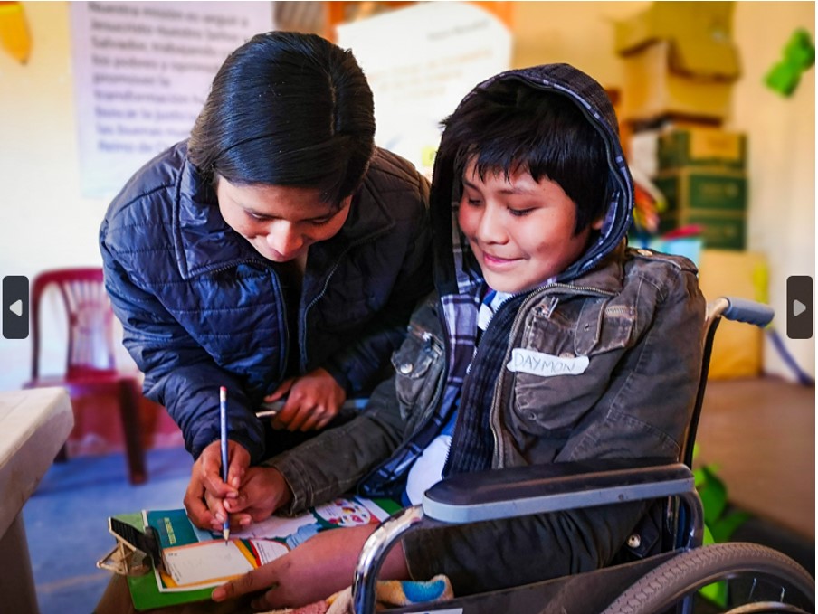 A child with disability at school