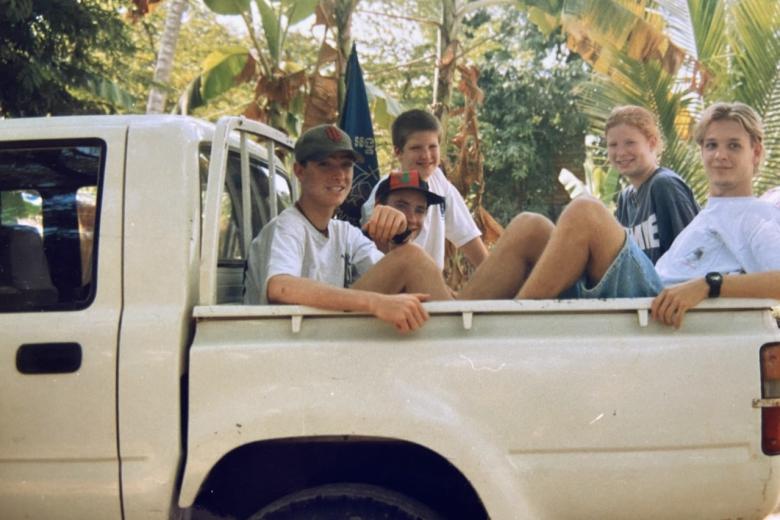 A teenage Andrea Kaufmann in Cambodia