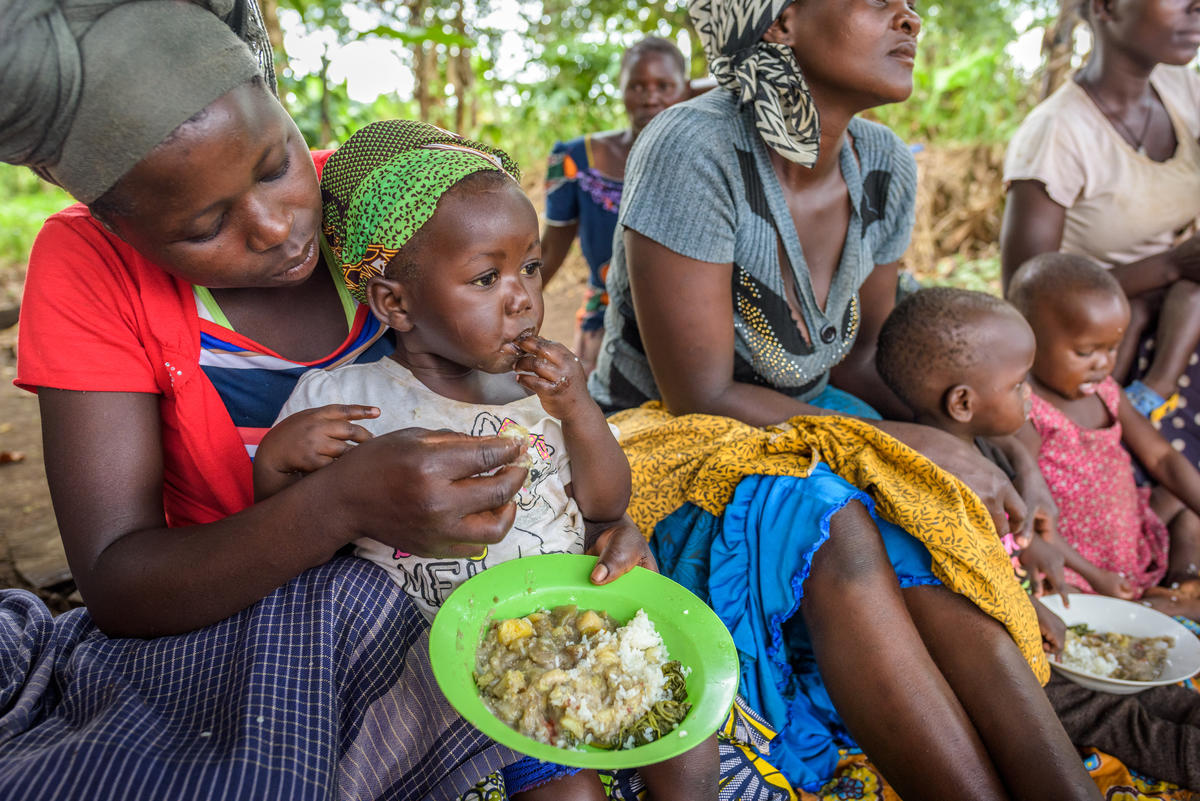 Children being fed