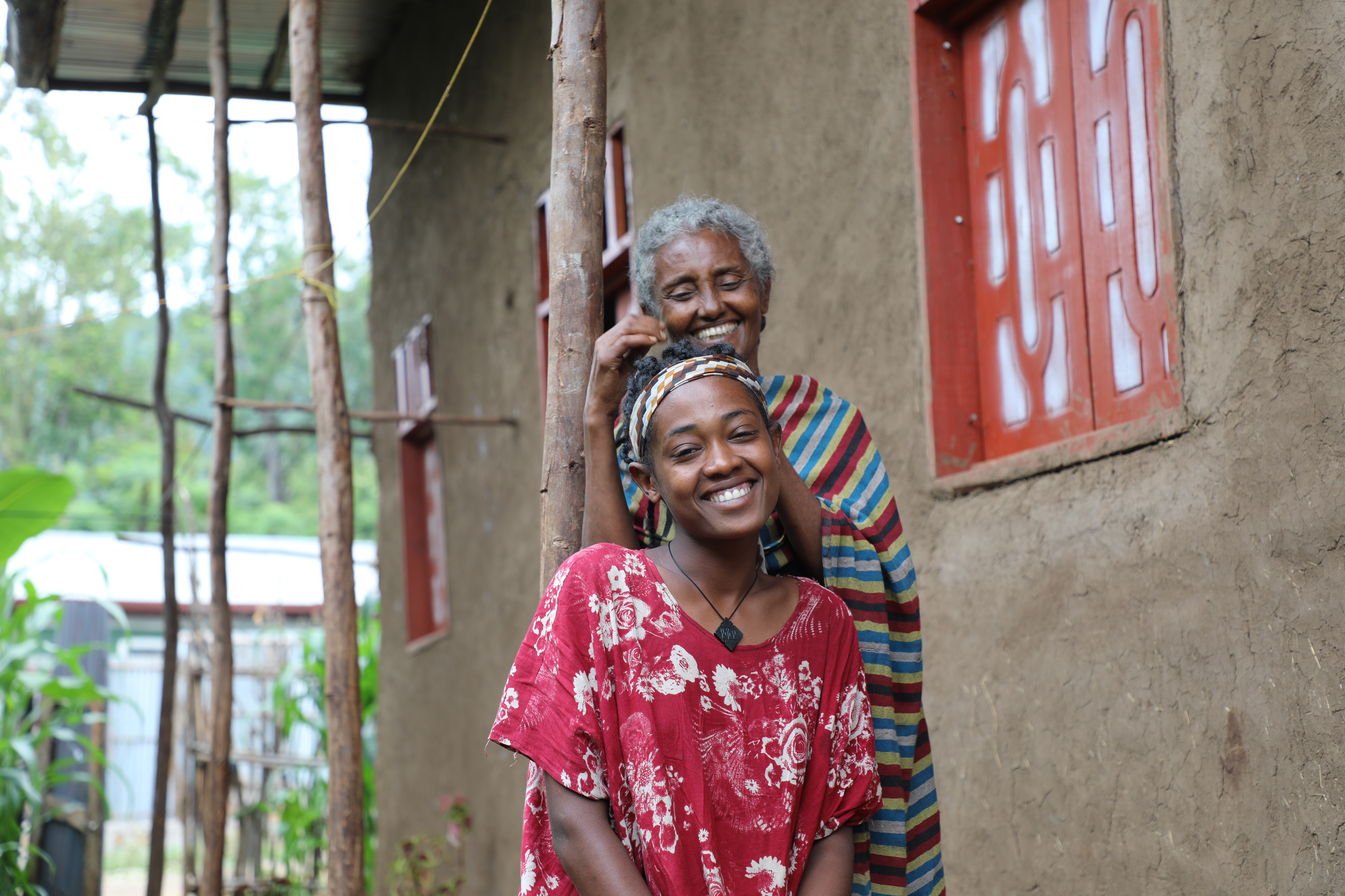 Meseret and her daughter over joyed by the transformation