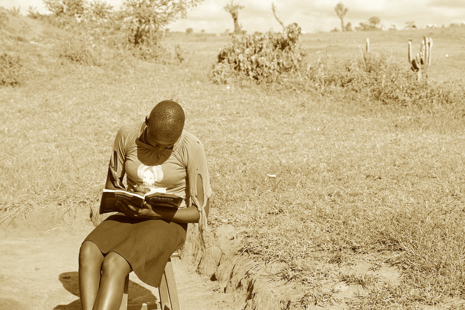 Mary at her home in West Pokot County, Kenya. She is grateful for the opportunity to go to school and learn. ©World Vision Photo/Sarah Ooko.