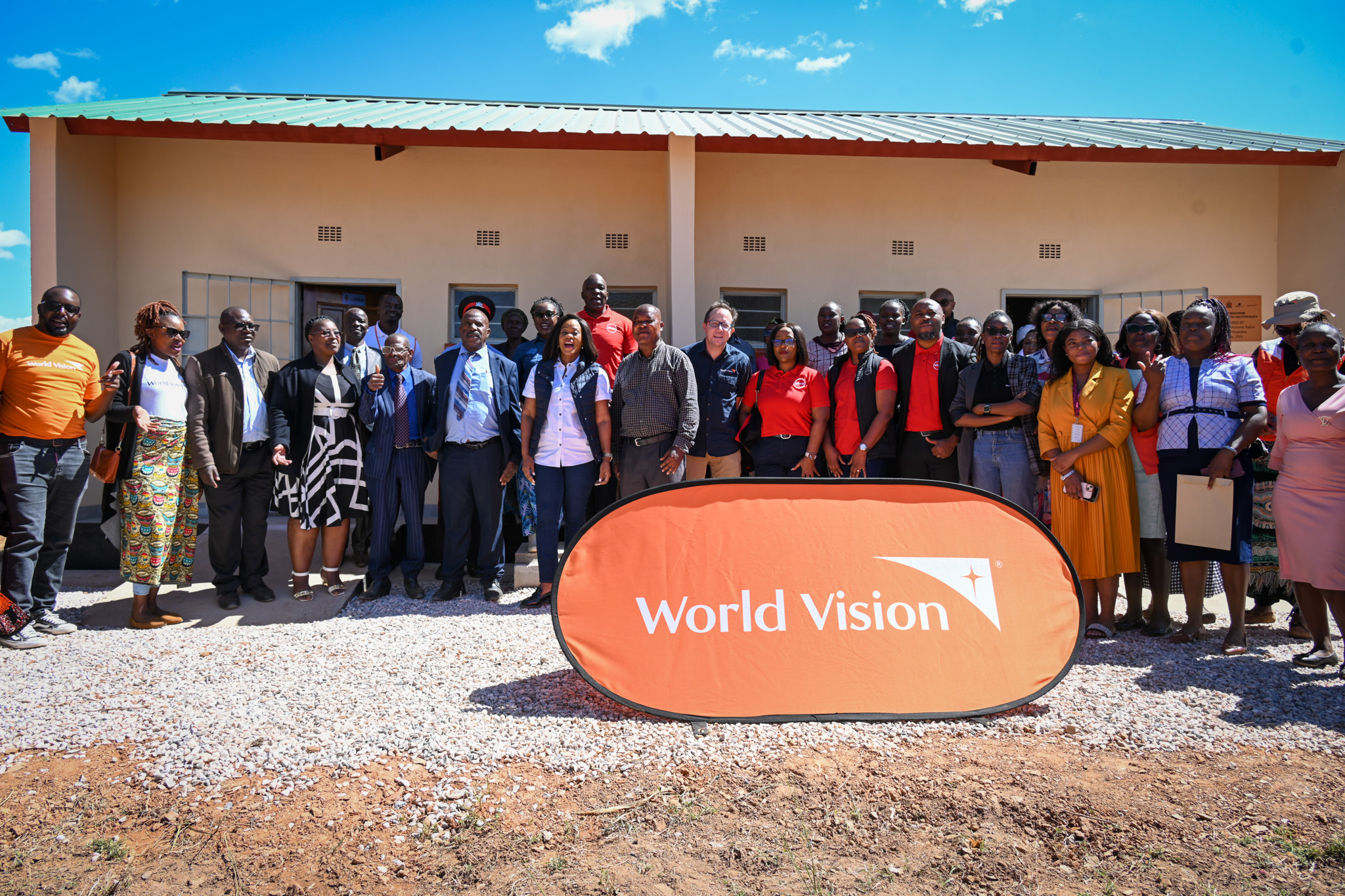 World Vision Zambia and Absa Zambia Bank, handover a sanitation ...