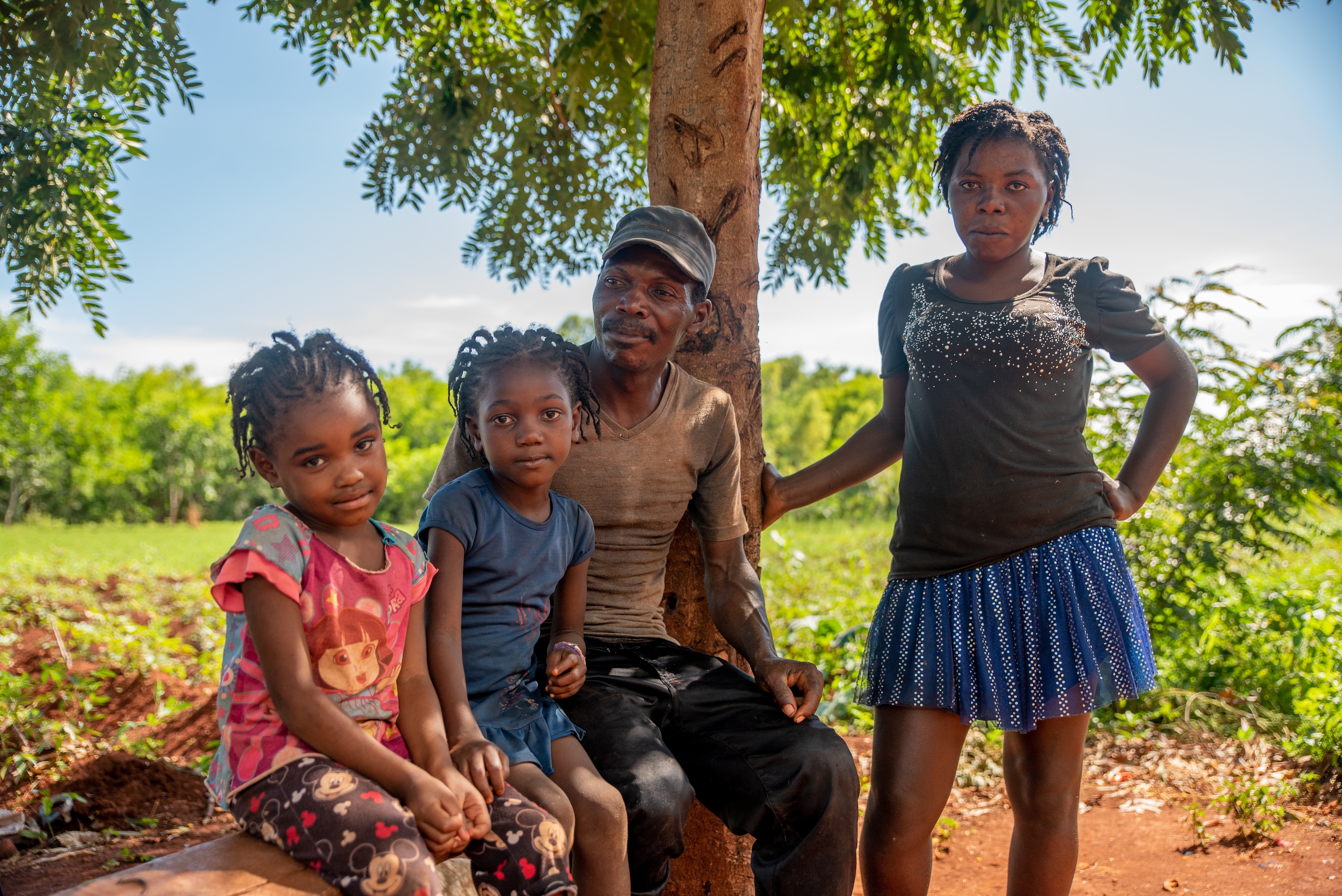 Jean Claude Myrthil, a Haitian farmer, received support from World Vision, improving his family's livelihood.