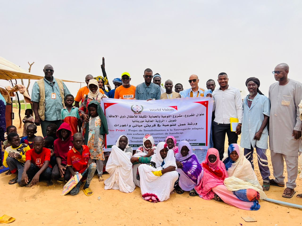 World Vision staff, the National Federation of People Living with Disabilities and beneficiaries