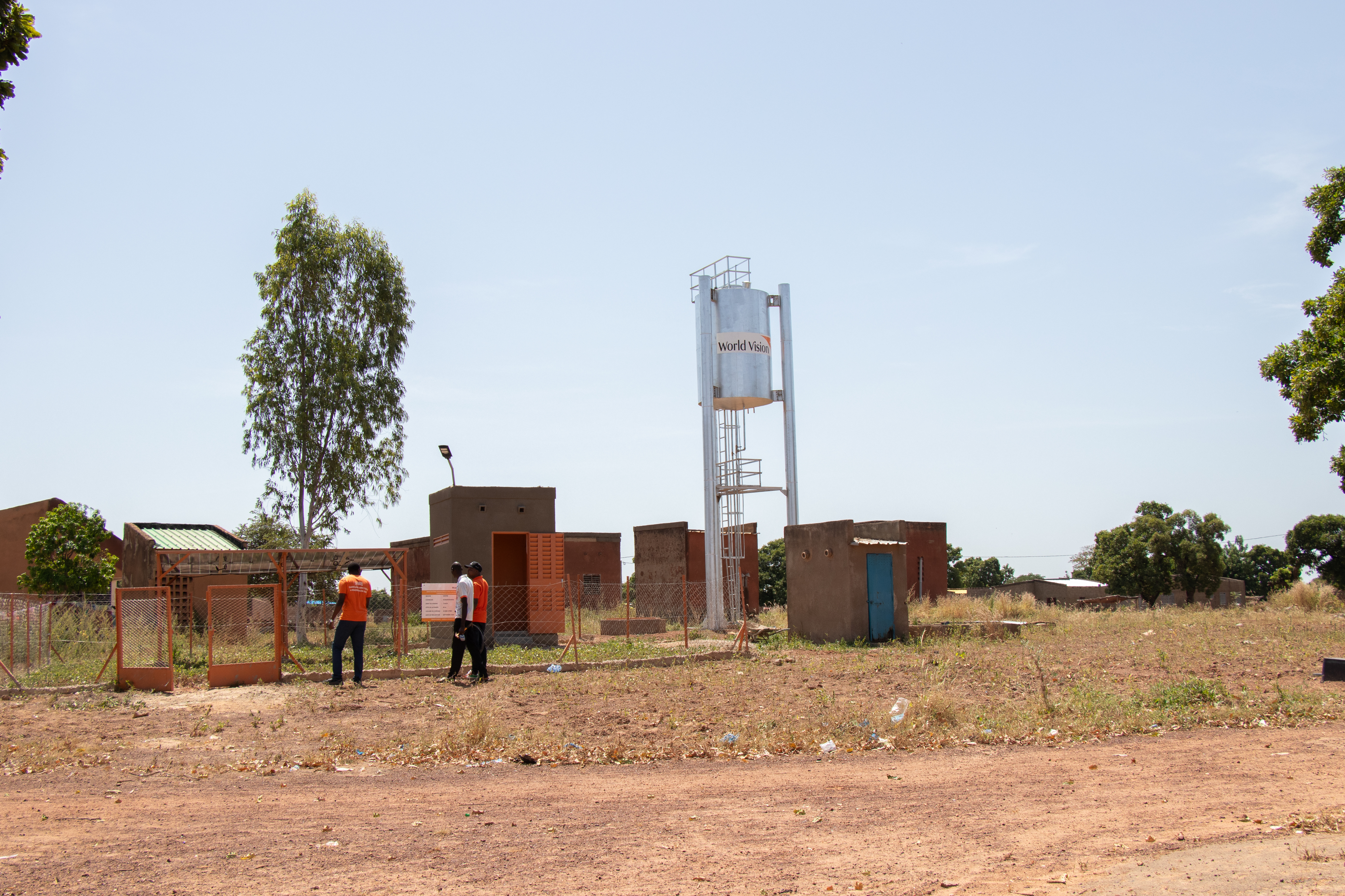 The mechanized solar water supply system connected to the standpipes