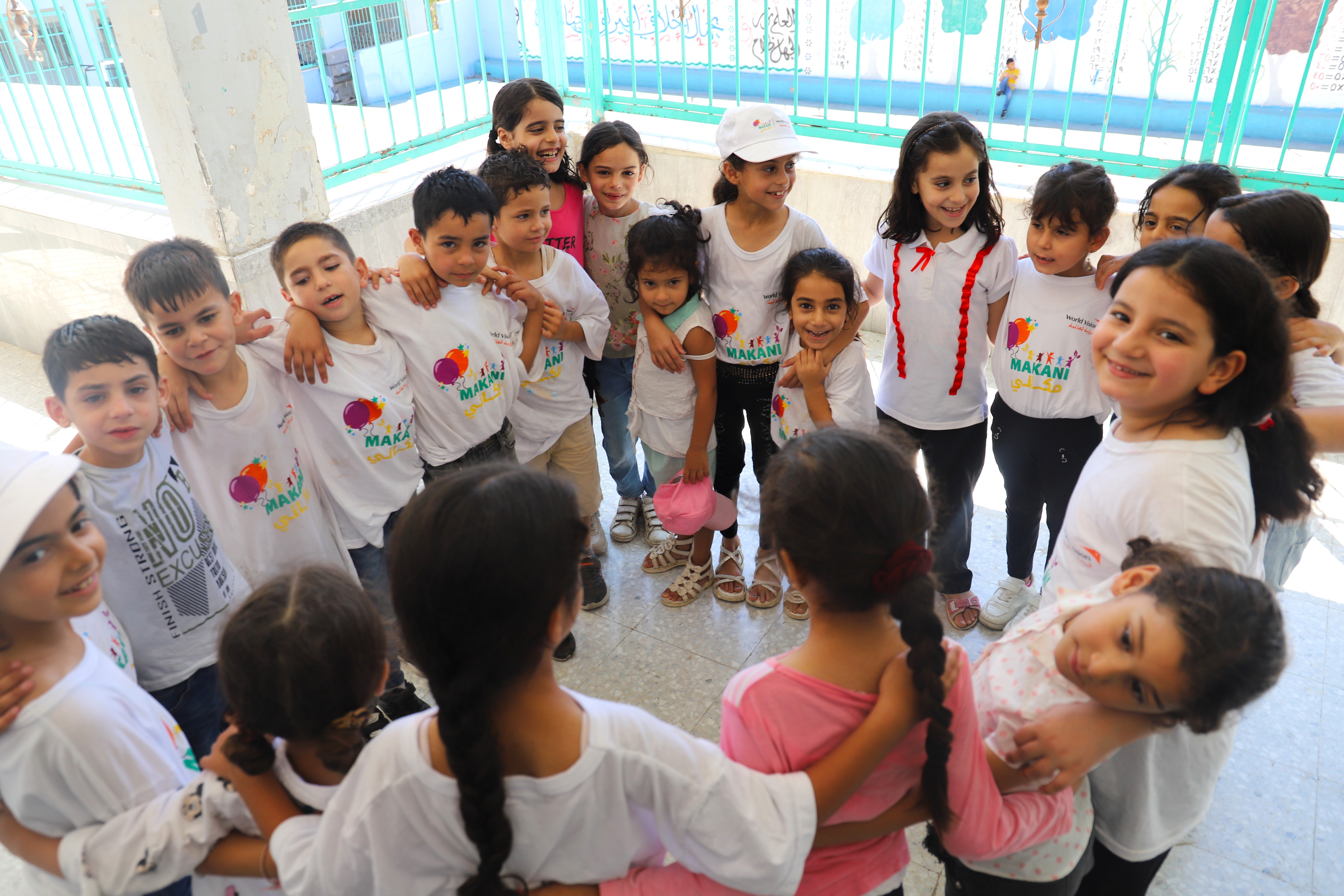 Palestinian Children in a summer camp in the West Bank