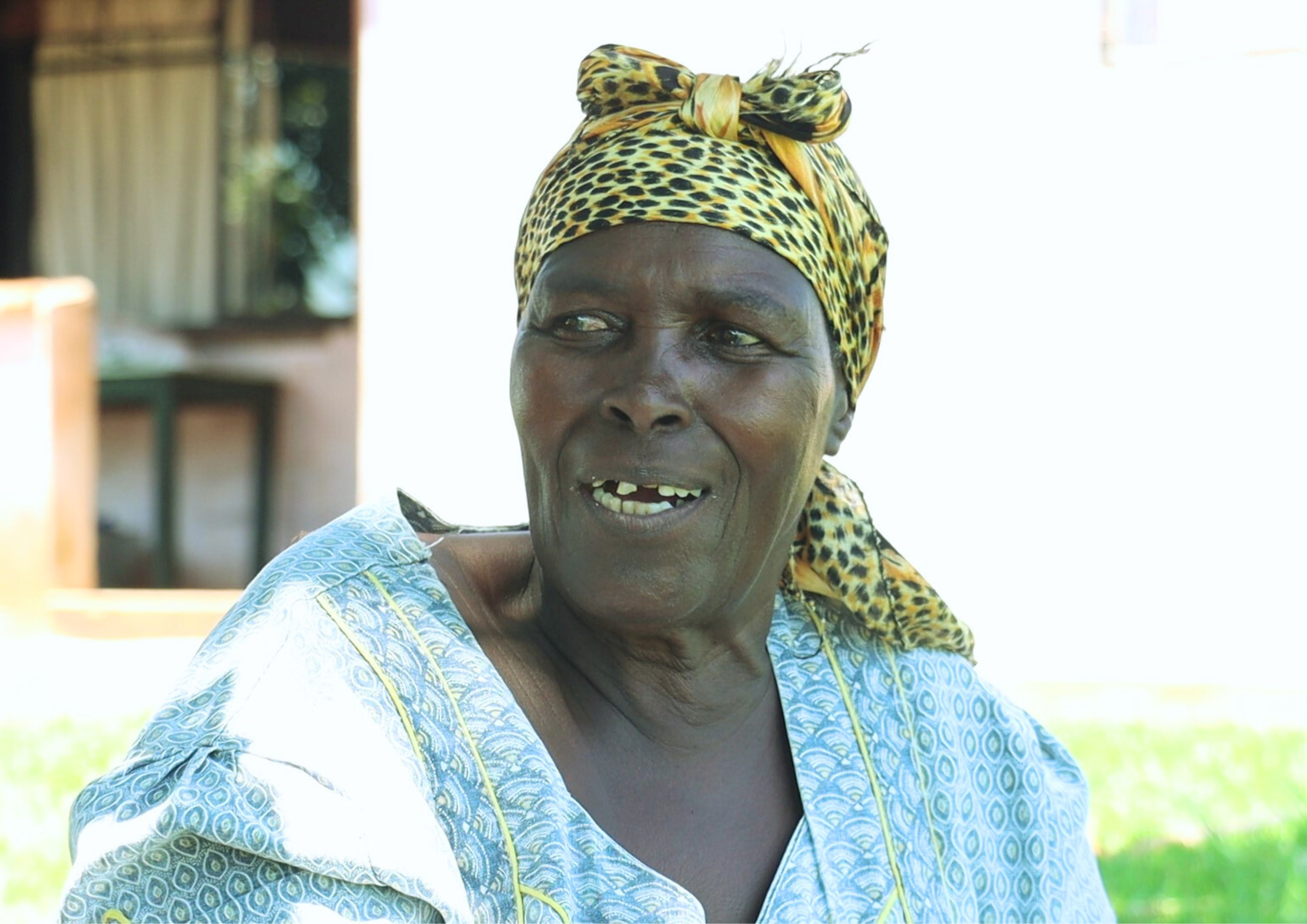 Nokukhanya's grandmother explaining how her family's life was transformed by a World Vision supported water project.