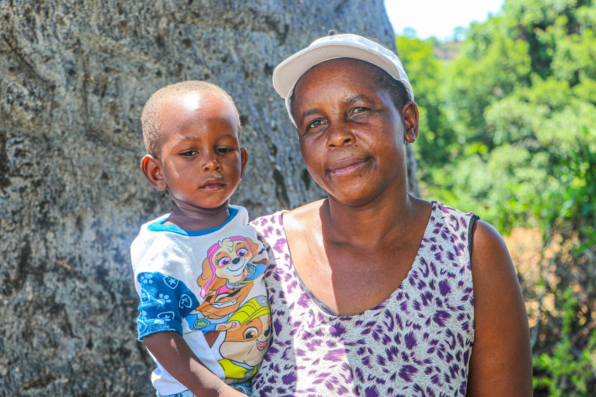 Lead Mother, Esther Ndaramo, with her child.