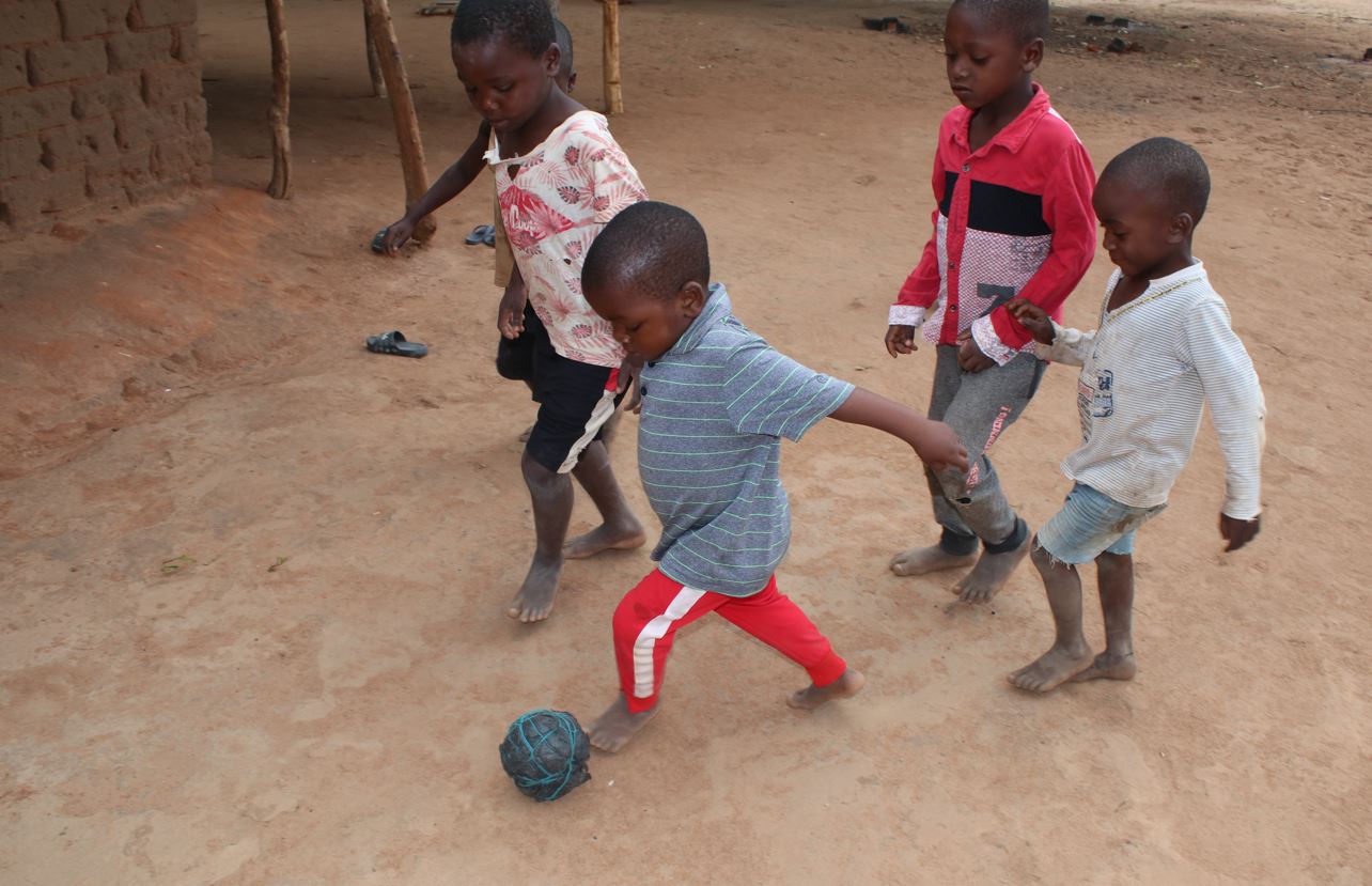 Juvencio likes playing football with his friends