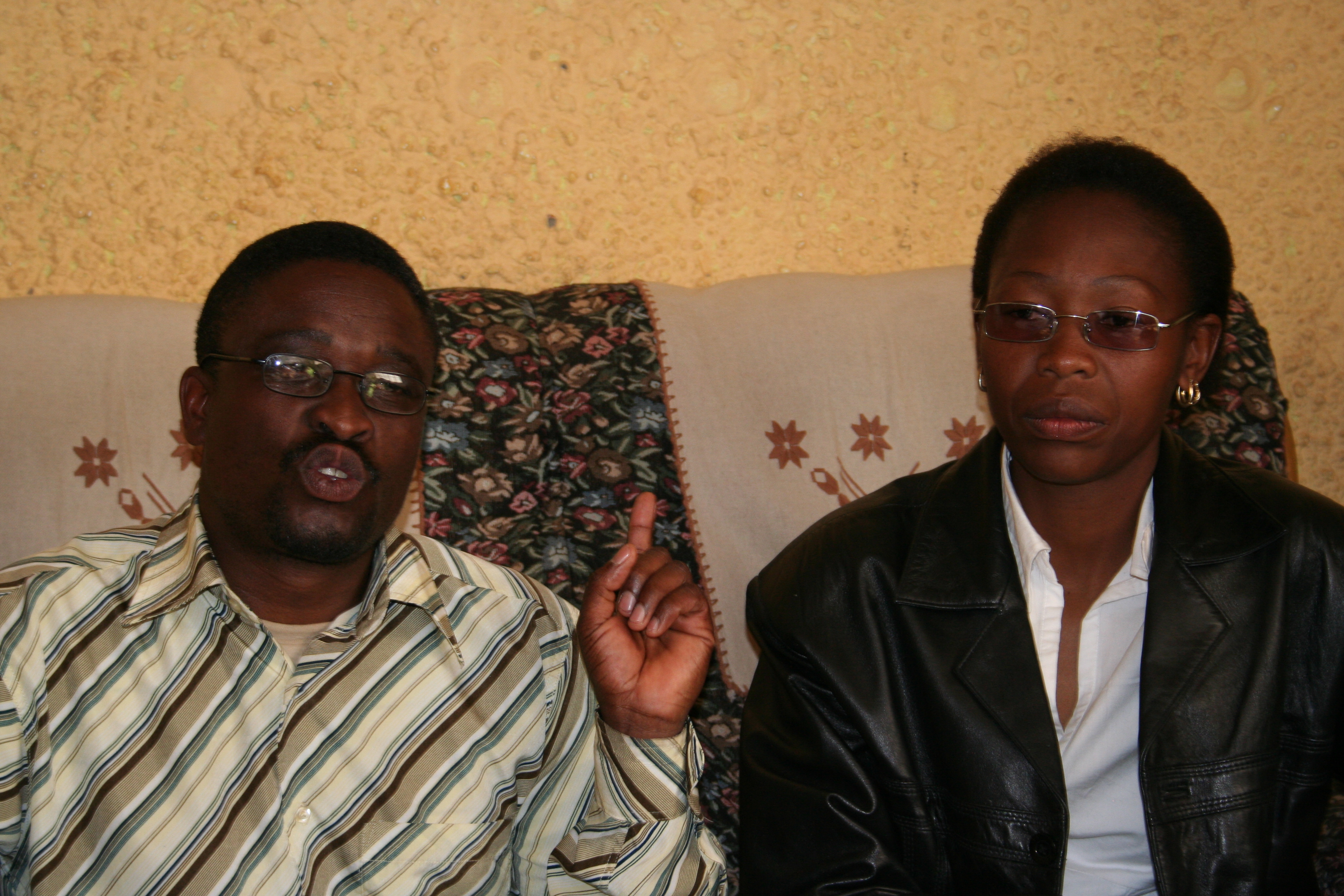 Pastor Lebiletsa and wife Matholoana