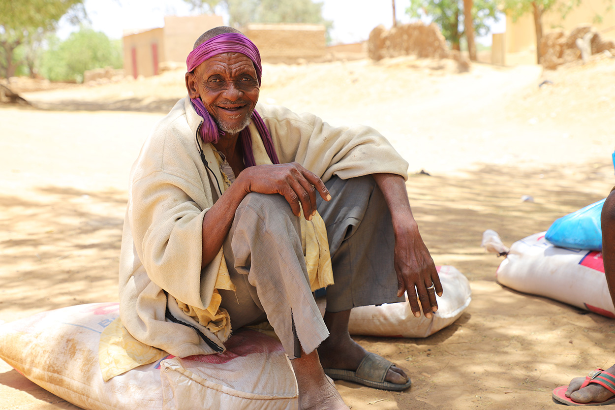 Older man in Mali who is grateful for support