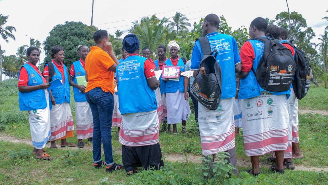 The program aimed at training more Community Health Volunteers on nutritional requirements for young children as a way of easily reaching out to the community members in the locality. © World Vision Photo/Peter Mwaura