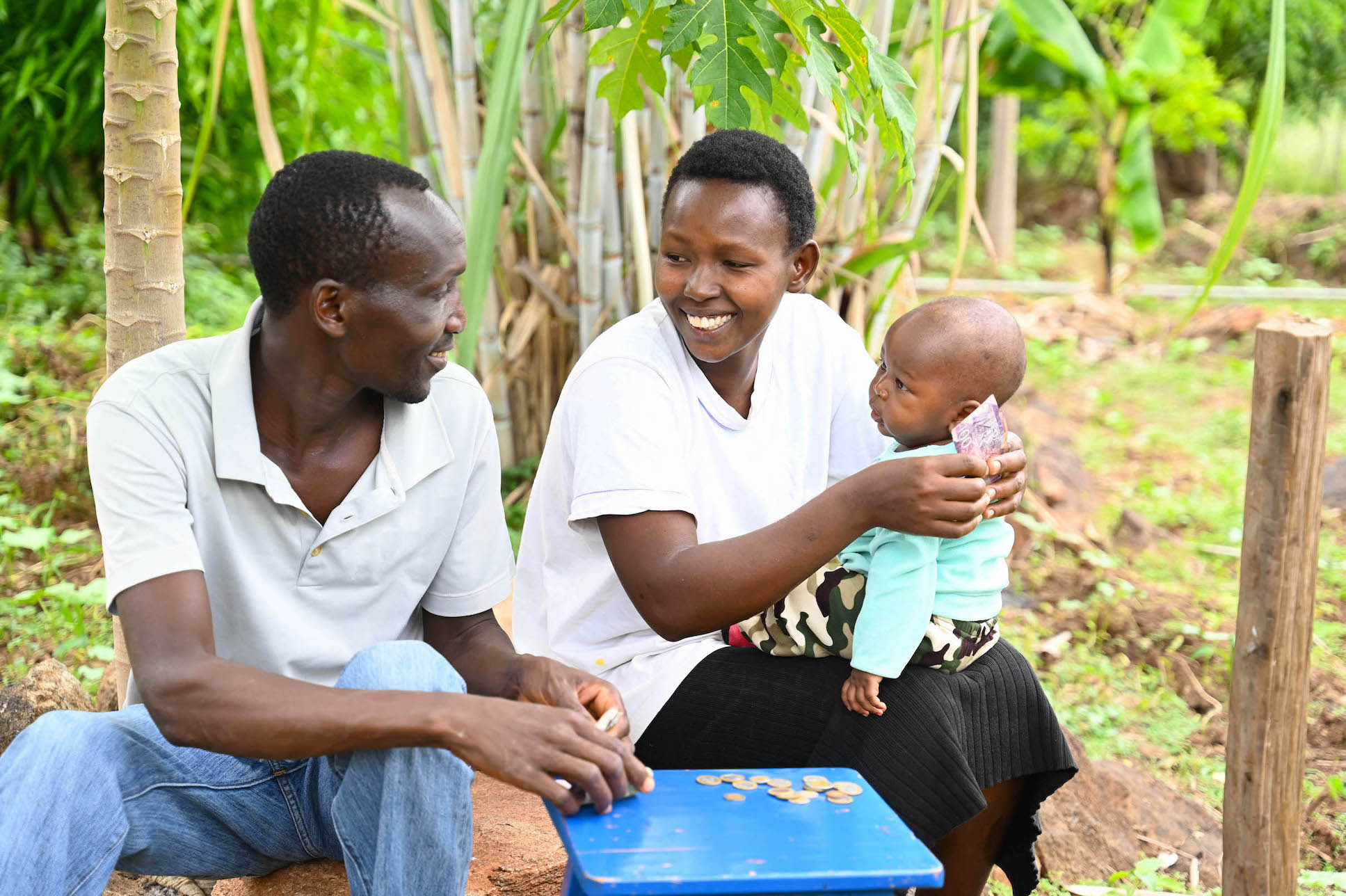 The FMNR approach has improved the quality of life for Reuben, Anita and their child. ©World Vision Photo/Hellen Owuor.