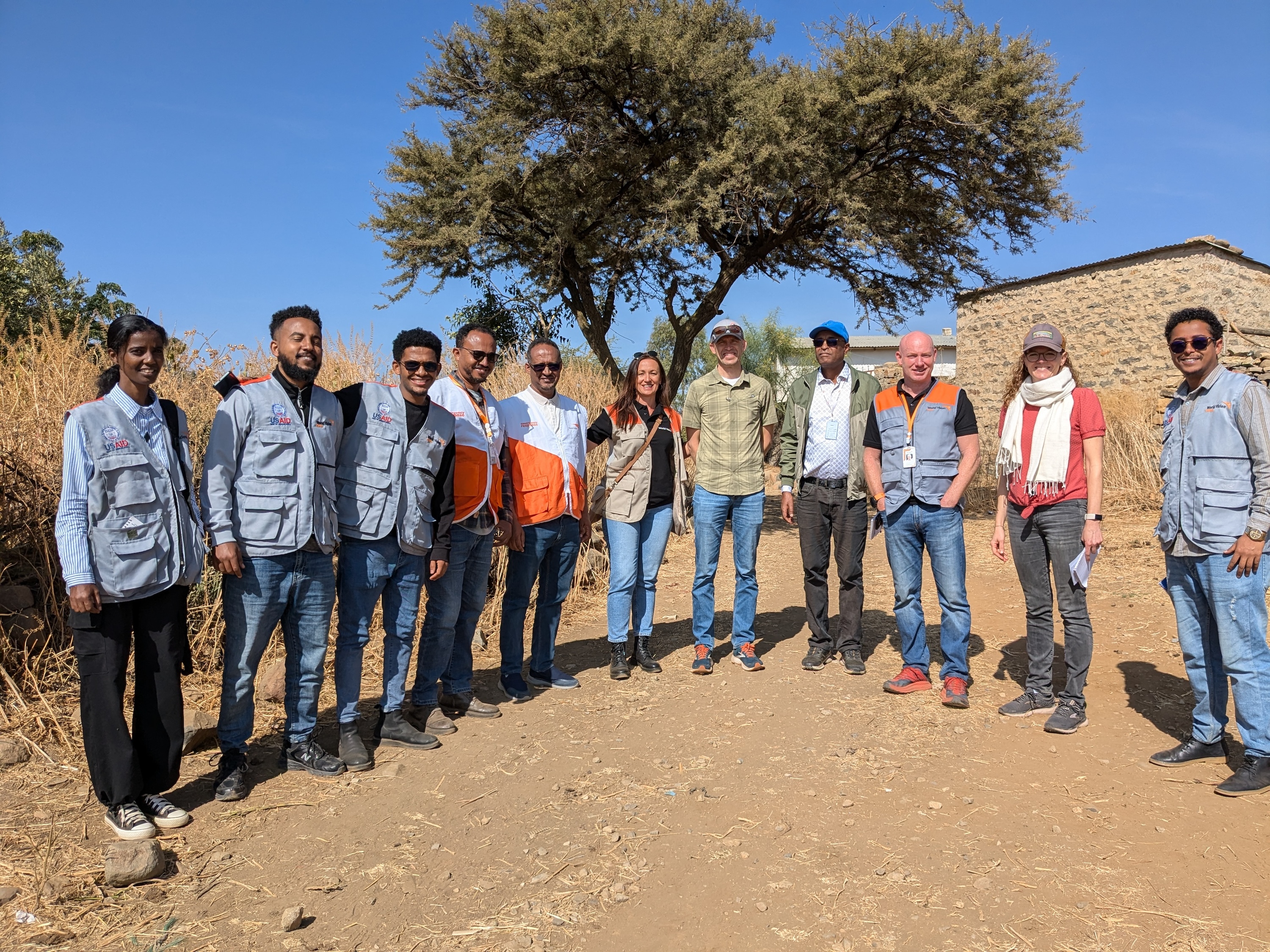 Members of the SPIR II Steering Committee visiting program sites in Tigray region, December 3, 2024