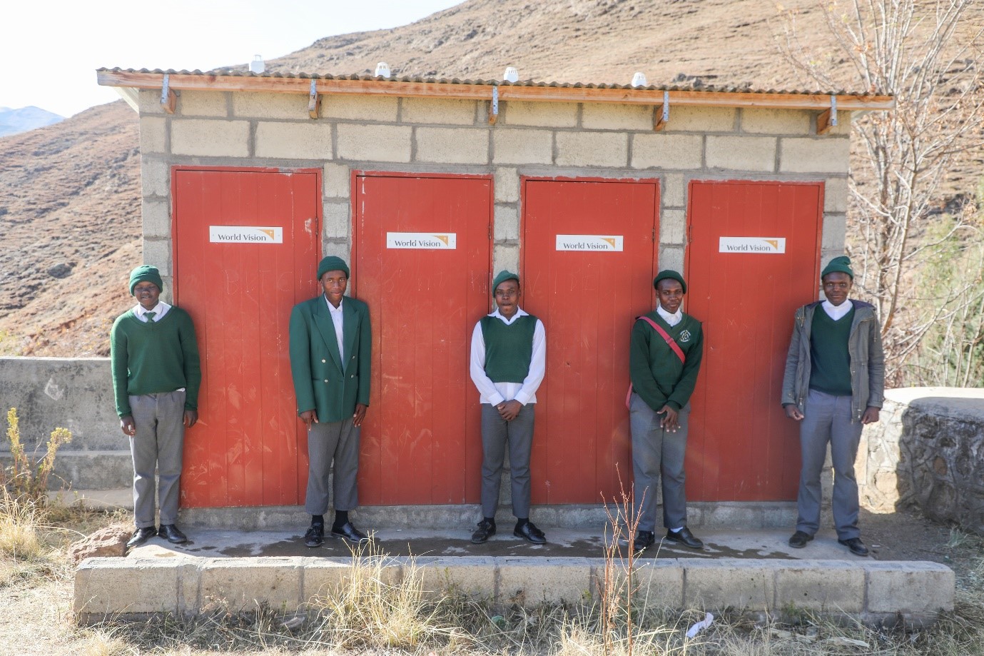 World Vision provides school toilets