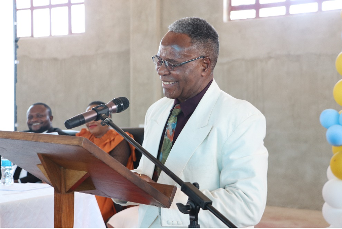 Vice Chancellor of Catholic University of Zimbabwe, Dr Zinyemba during his speech