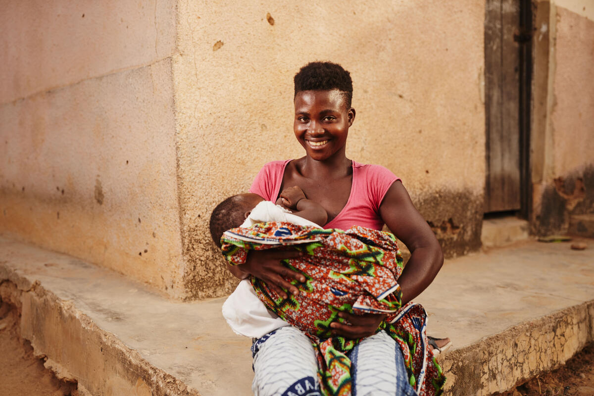 Atsuve Elizabeth attends the end child marriage session with World Vision Ghana