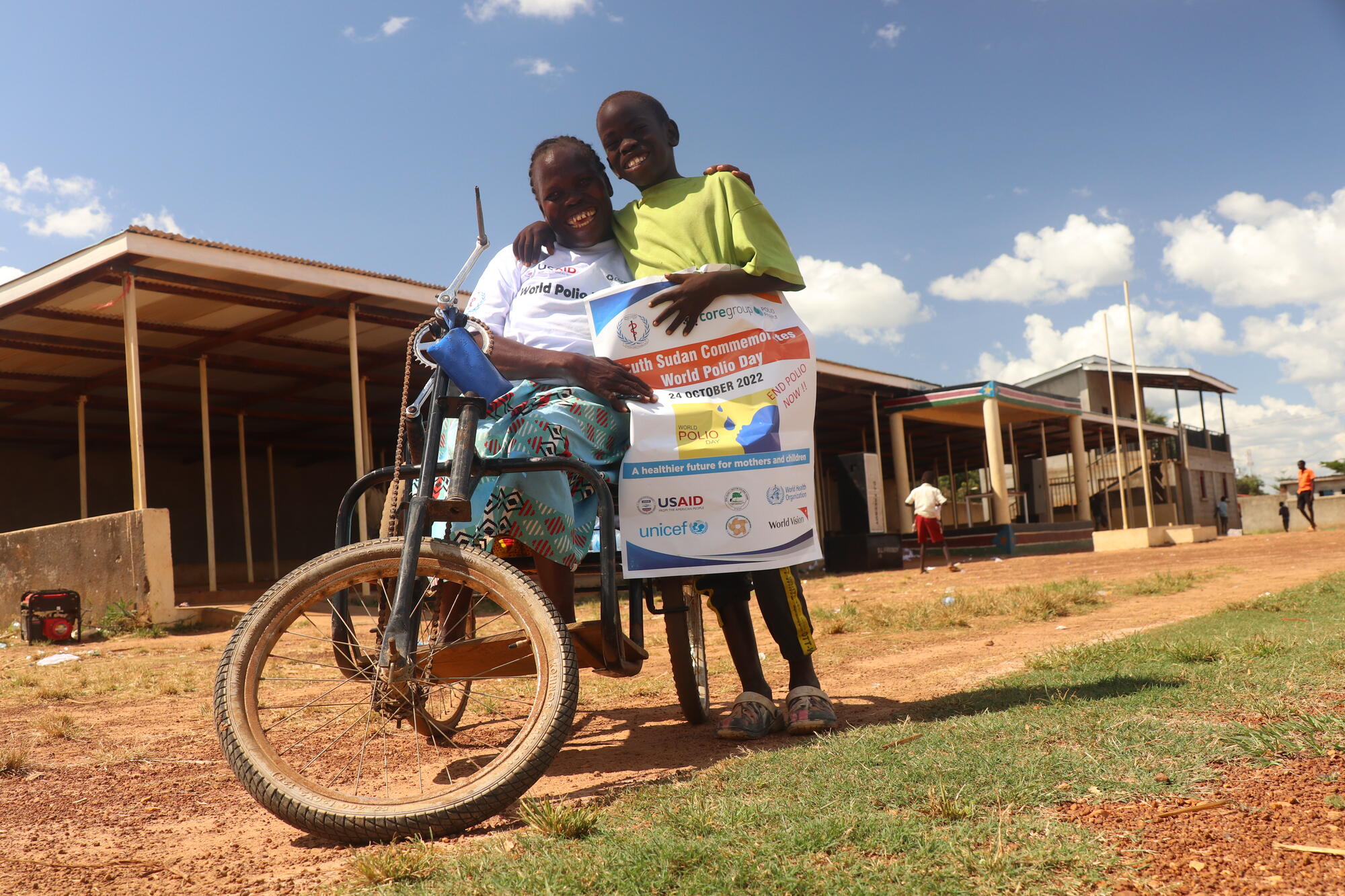 Akujo, polio survivor, educates her community about immunisation