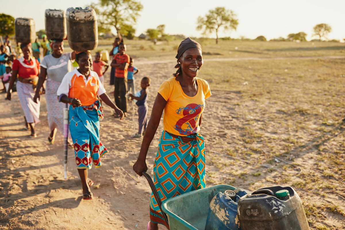 Women carrying water