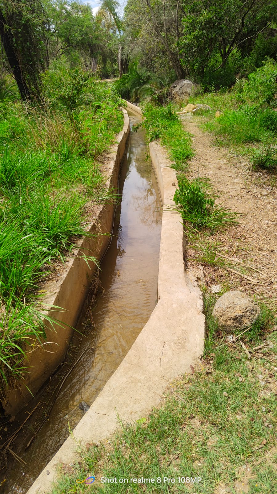 Diques foram construídos em áreas de seca para melhor conservação das águas.