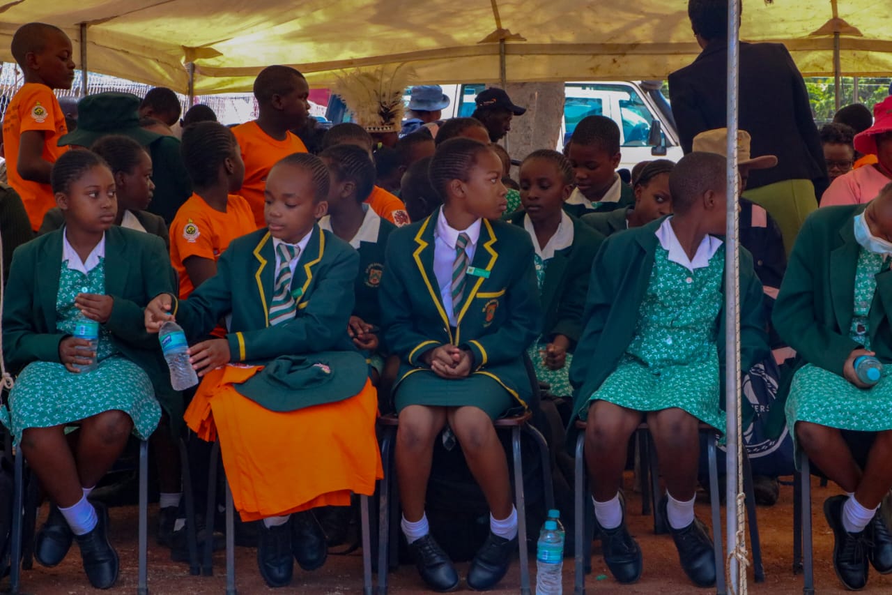 Children were also represented at the handover ceremony