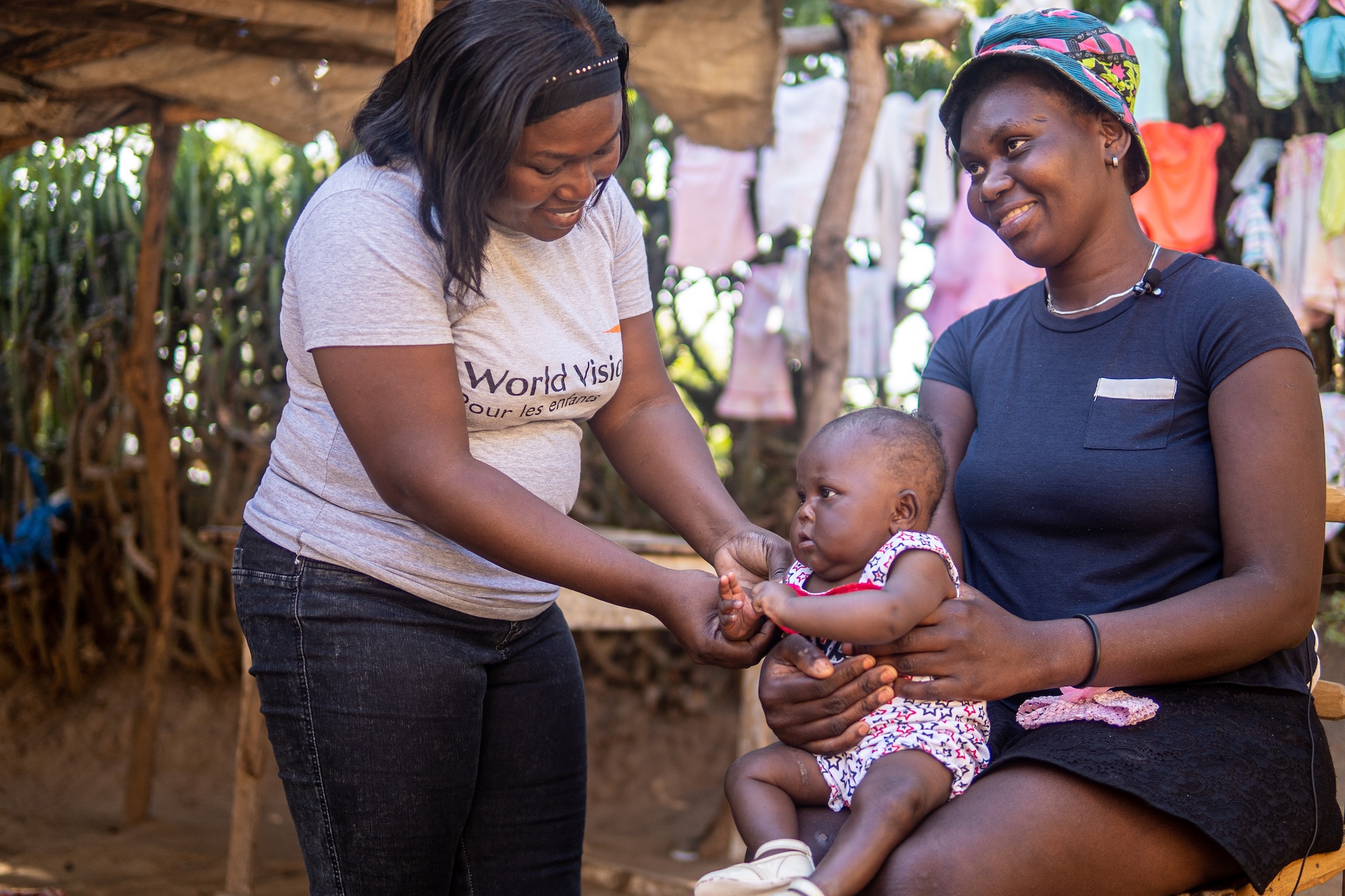 World Vision Nurse follows up