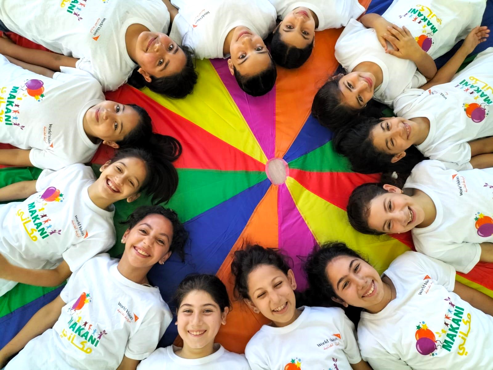 Palestinian Children in a summer camp in the West Bank