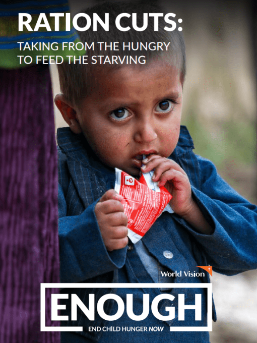 Ration cuts: taking from the hungry to feed the starving report cover