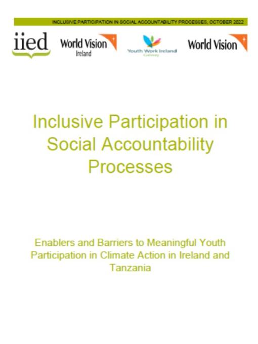 Youth participation in climate action, enablers & barriers