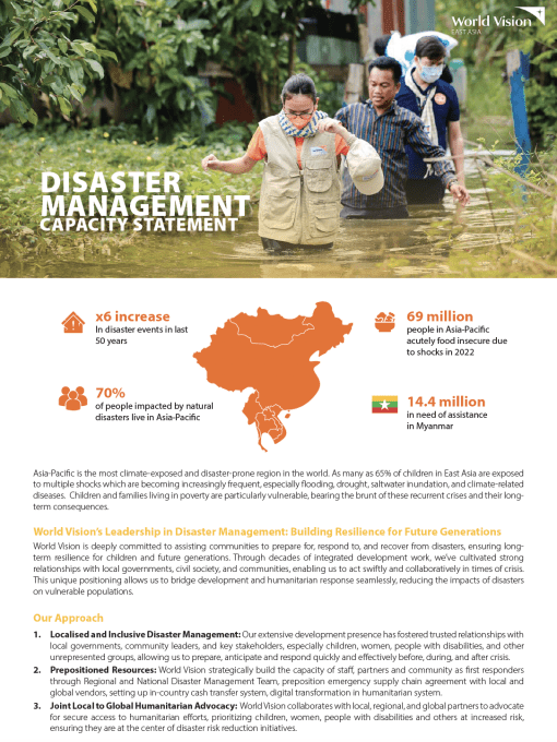 East Asia Capacity Statement | Disaster Management