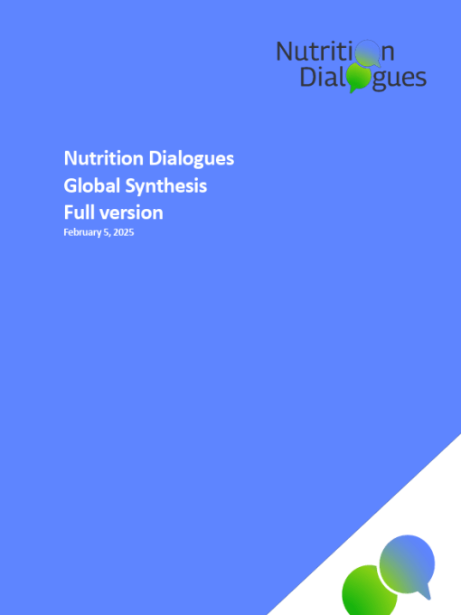 Nutrition Dialogues Global Synthesis Full version