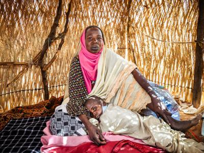 Adoum and his mother